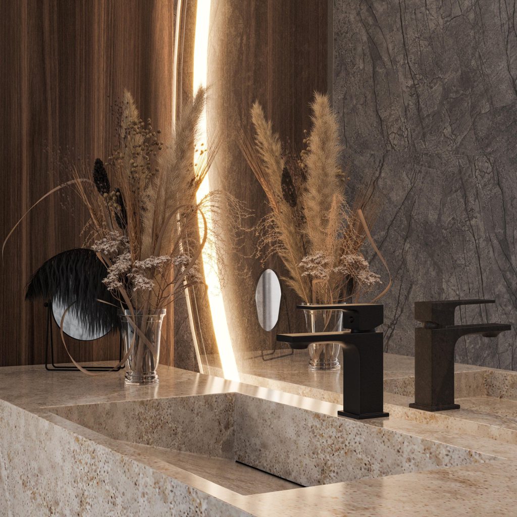 Photorealistic 3D Interior Rendering of Modern Bathroom Design