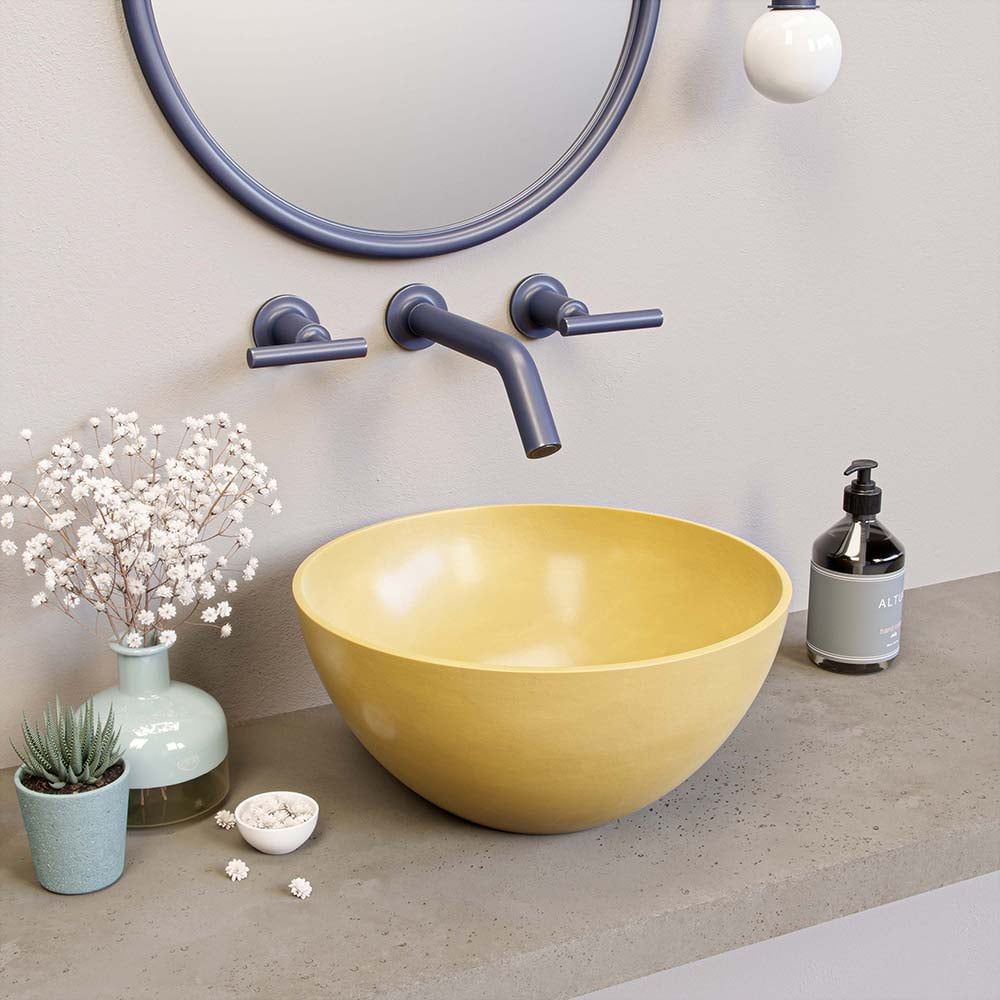 3D Interior Visualization of trendy Bathroom Sink