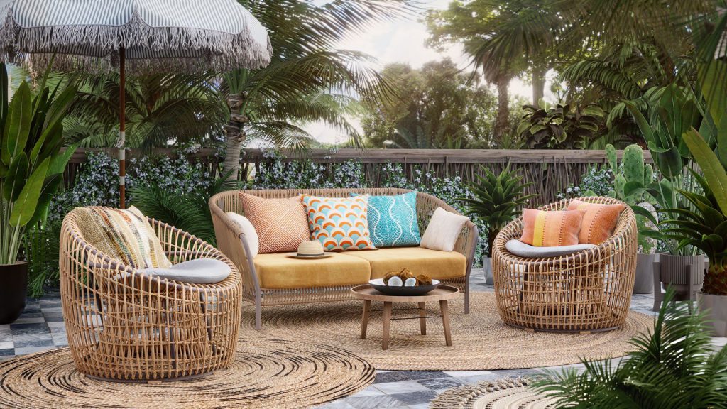 3D Furniture Rendering in Outdoor Lifestyle Visualization